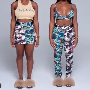 Camouflage 2 piece on the right